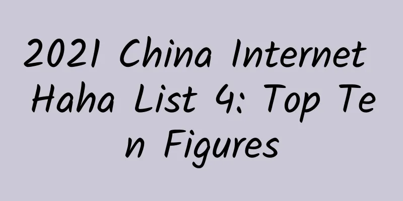 2021 China Internet Haha List 4: Top Ten Figures