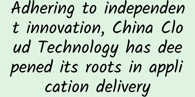 Adhering to independent innovation, China Cloud Technology has deepened its roots in application delivery