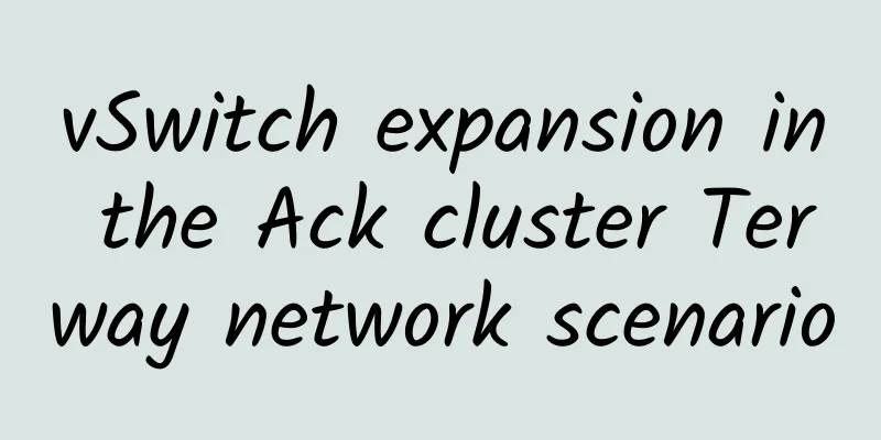 vSwitch expansion in the Ack cluster Terway network scenario