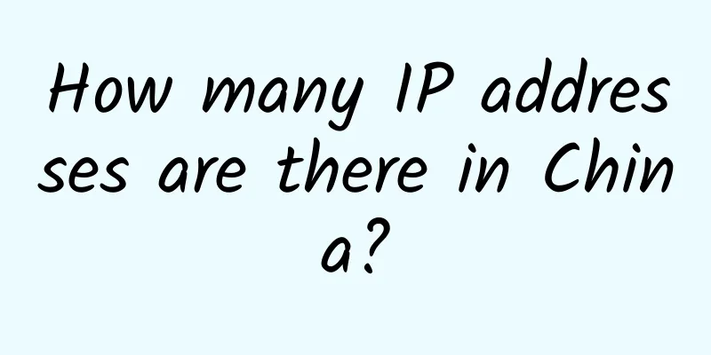 How many IP addresses are there in China?