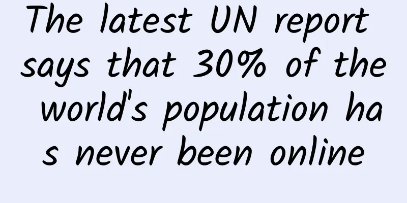 The latest UN report says that 30% of the world's population has never been online