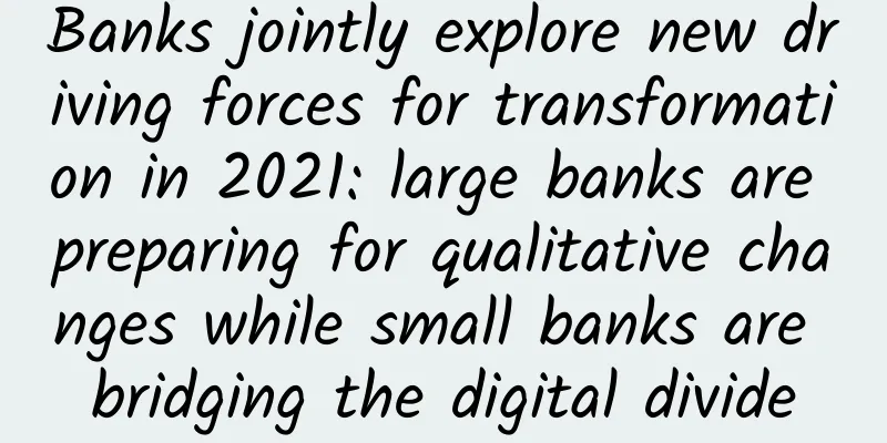 Banks jointly explore new driving forces for transformation in 2021: large banks are preparing for qualitative changes while small banks are bridging the digital divide