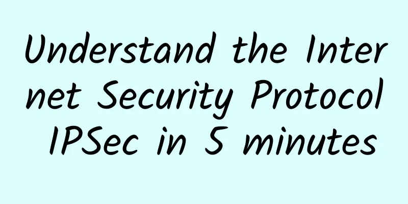 Understand the Internet Security Protocol IPSec in 5 minutes