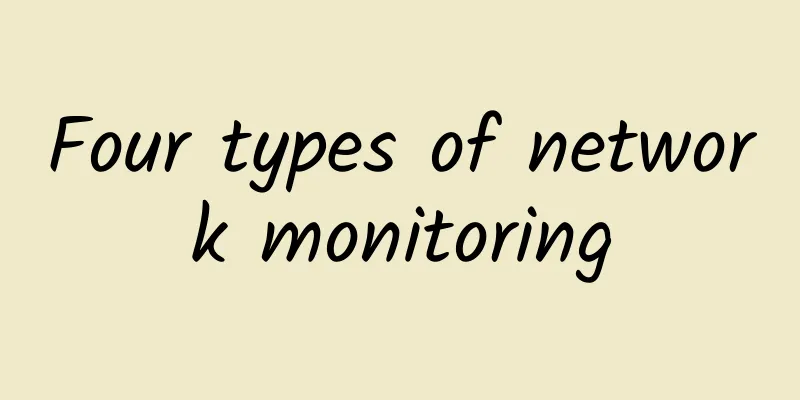 Four types of network monitoring
