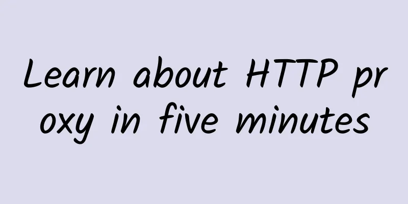 Learn about HTTP proxy in five minutes