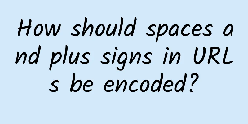 How should spaces and plus signs in URLs be encoded?