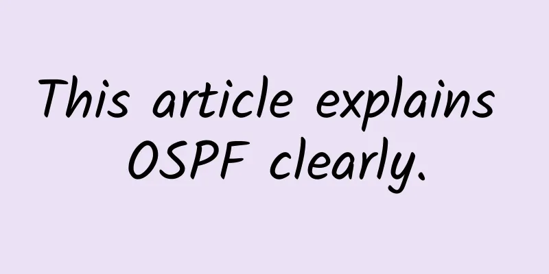 This article explains OSPF clearly.