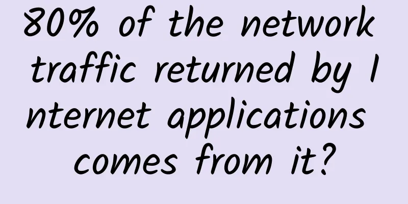 80% of the network traffic returned by Internet applications comes from it?