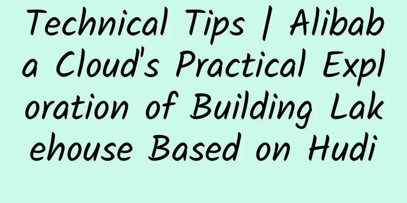 Technical Tips | Alibaba Cloud's Practical Exploration of Building Lakehouse Based on Hudi