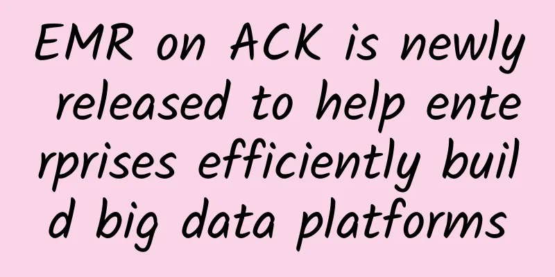 EMR on ACK is newly released to help enterprises efficiently build big data platforms