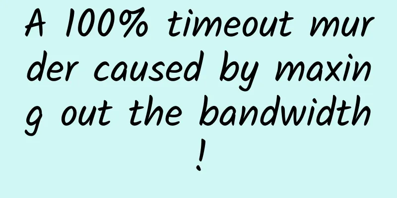 A 100% timeout murder caused by maxing out the bandwidth!