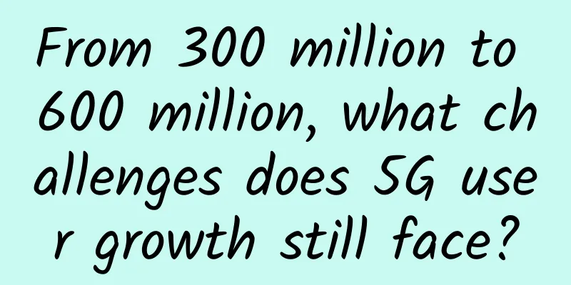From 300 million to 600 million, what challenges does 5G user growth still face?