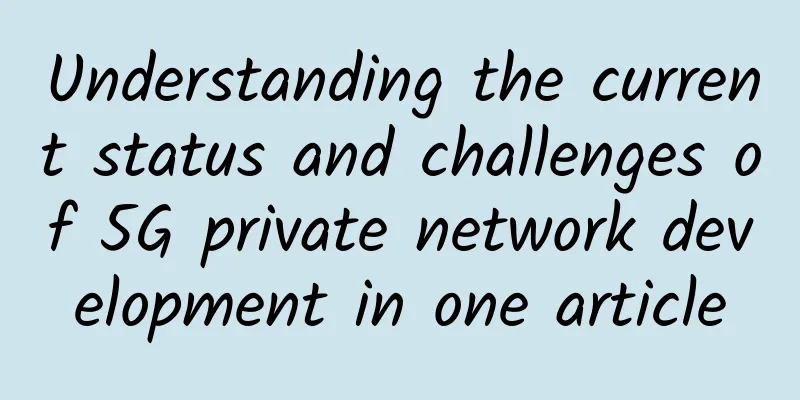 Understanding the current status and challenges of 5G private network development in one article