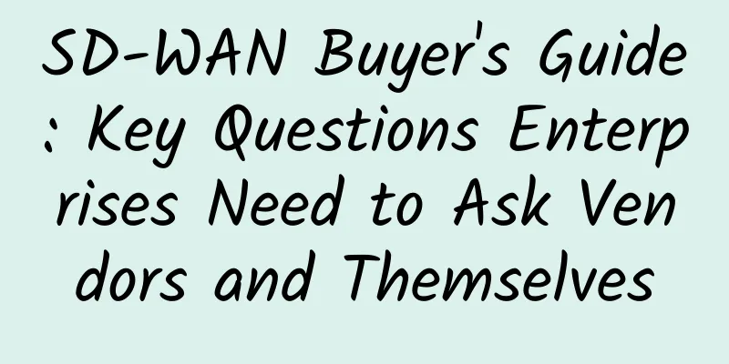 SD-WAN Buyer's Guide: Key Questions Enterprises Need to Ask Vendors and Themselves