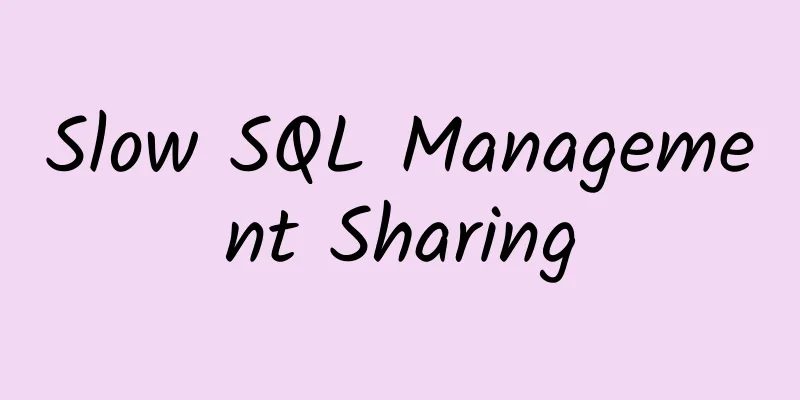 Slow SQL Management Sharing