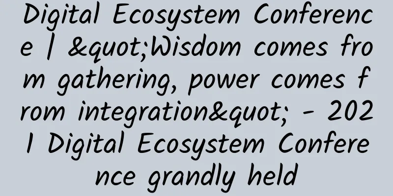 Digital Ecosystem Conference | "Wisdom comes from gathering, power comes from integration" - 2021 Digital Ecosystem Conference grandly held