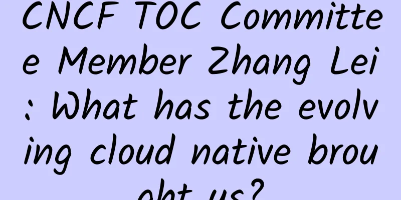 CNCF TOC Committee Member Zhang Lei: What has the evolving cloud native brought us?