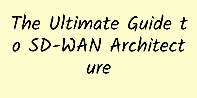 The Ultimate Guide to SD-WAN Architecture