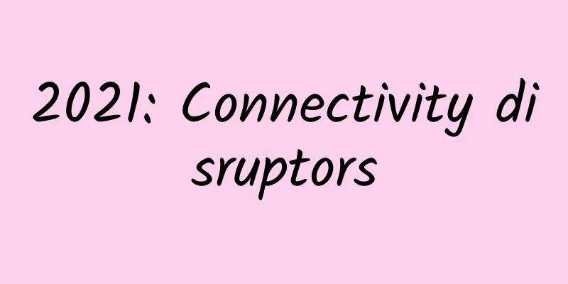 2021: Connectivity disruptors