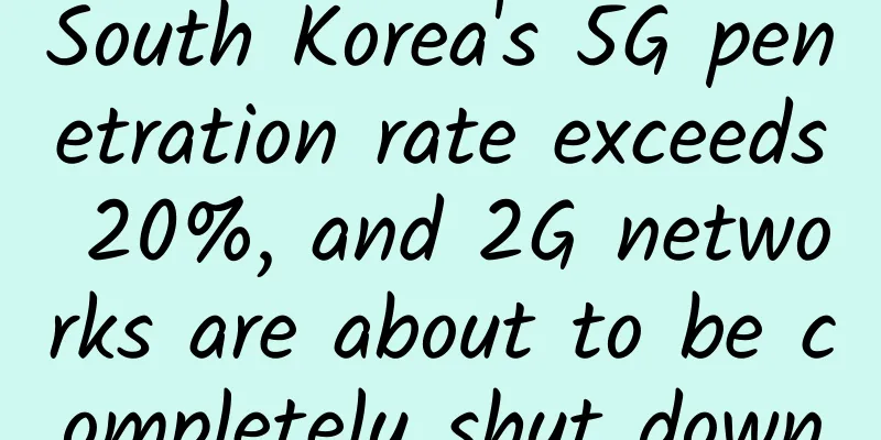 South Korea's 5G penetration rate exceeds 20%, and 2G networks are about to be completely shut down