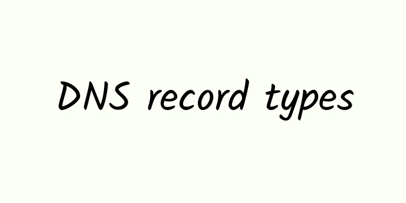 DNS record types