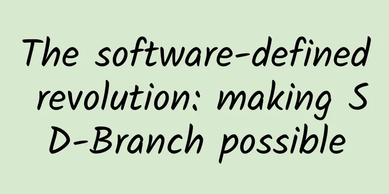 The software-defined revolution: making SD-Branch possible