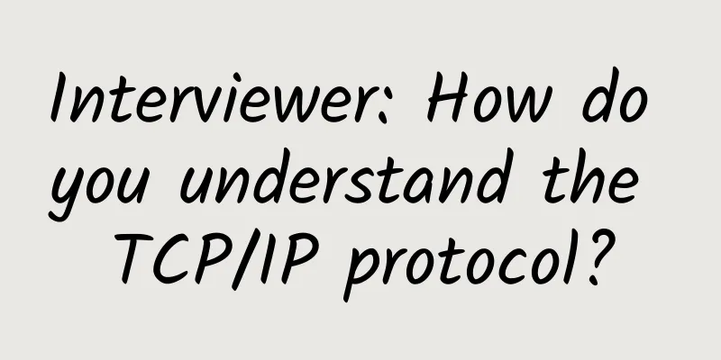 Interviewer: How do you understand the TCP/IP protocol?