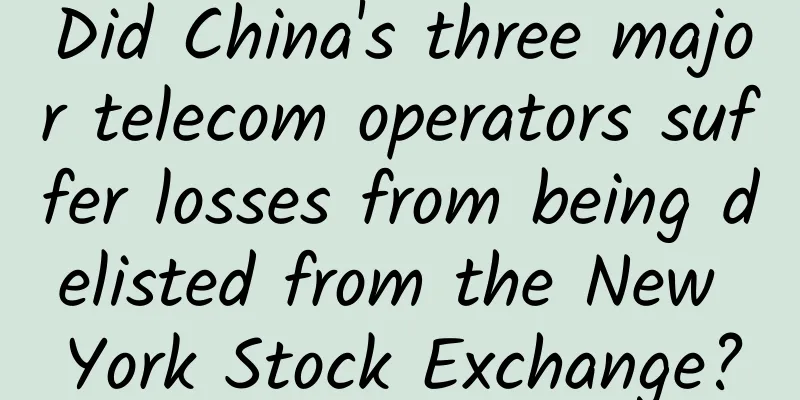Did China's three major telecom operators suffer losses from being delisted from the New York Stock Exchange?