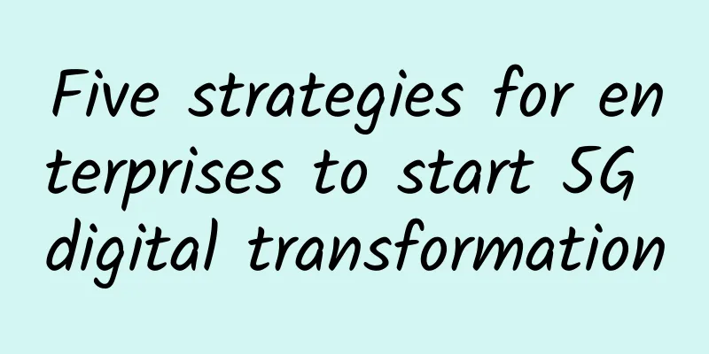 Five strategies for enterprises to start 5G digital transformation