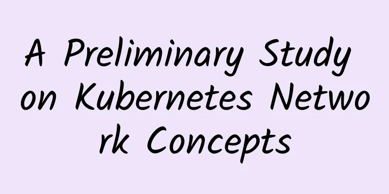A Preliminary Study on Kubernetes Network Concepts