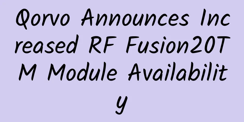 Qorvo Announces Increased RF Fusion20TM Module Availability