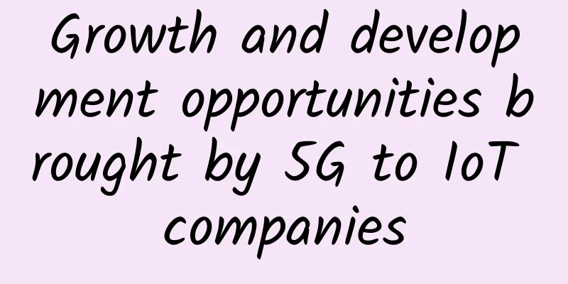 Growth and development opportunities brought by 5G to IoT companies