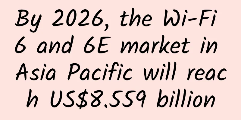 By 2026, the Wi-Fi 6 and 6E market in Asia Pacific will reach US$8.559 billion