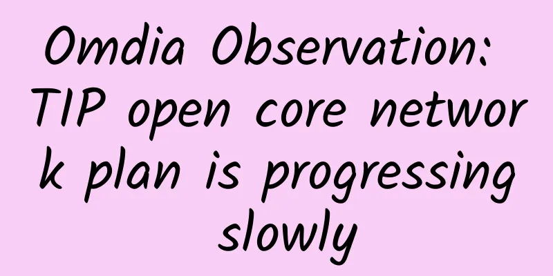 Omdia Observation: TIP open core network plan is progressing slowly