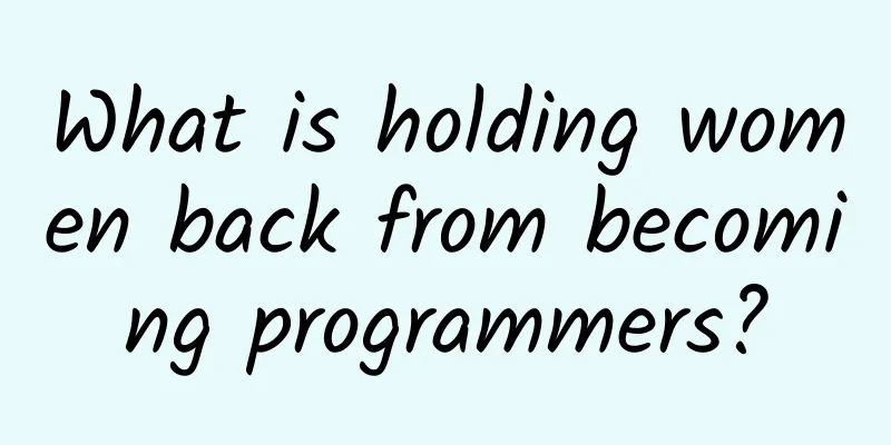 What is holding women back from becoming programmers?