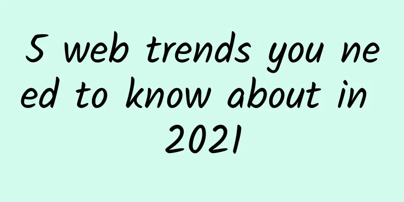5 web trends you need to know about in 2021