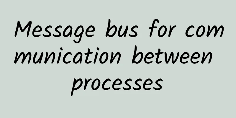 Message bus for communication between processes