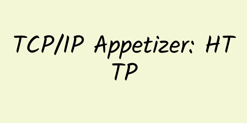 TCP/IP Appetizer: HTTP