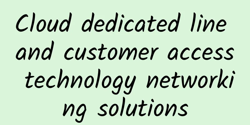 Cloud dedicated line and customer access technology networking solutions