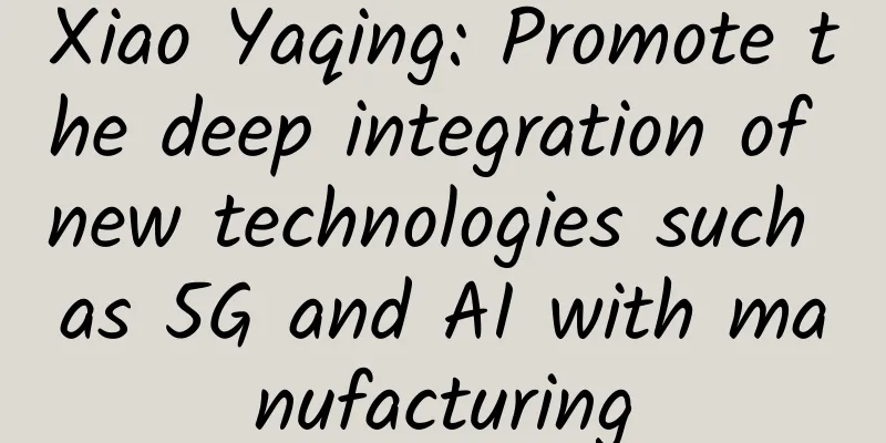 Xiao Yaqing: Promote the deep integration of new technologies such as 5G and AI with manufacturing