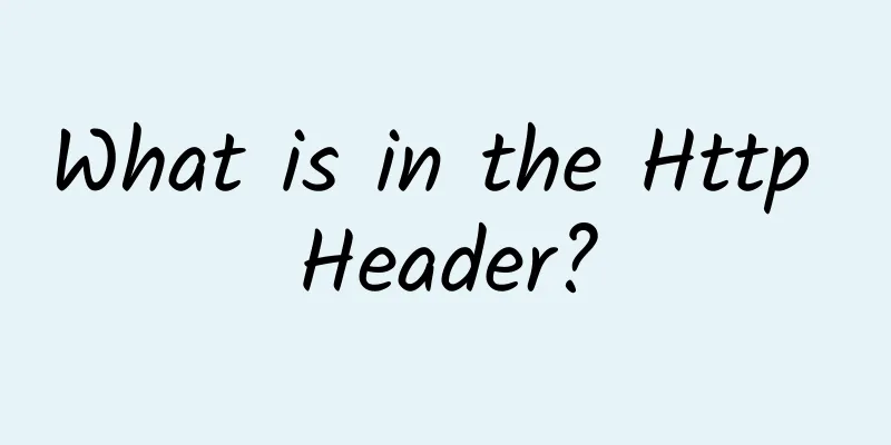 What is in the Http Header?