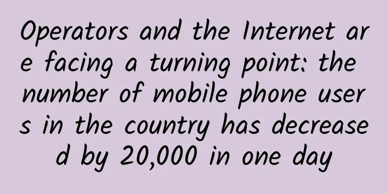 Operators and the Internet are facing a turning point: the number of mobile phone users in the country has decreased by 20,000 in one day