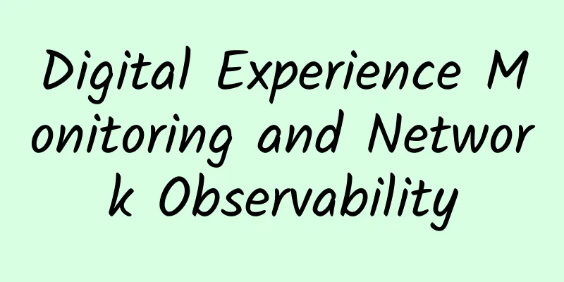 Digital Experience Monitoring and Network Observability