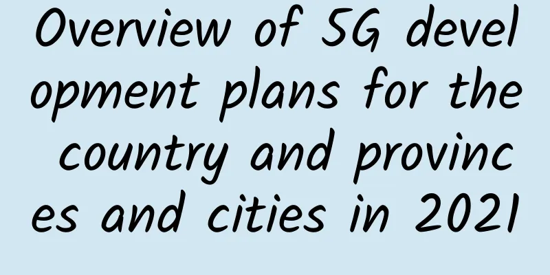 Overview of 5G development plans for the country and provinces and cities in 2021