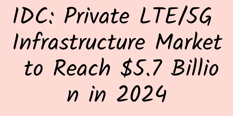 IDC: Private LTE/5G Infrastructure Market to Reach $5.7 Billion in 2024