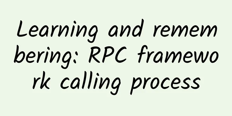 Learning and remembering: RPC framework calling process