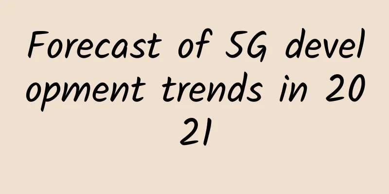 Forecast of 5G development trends in 2021
