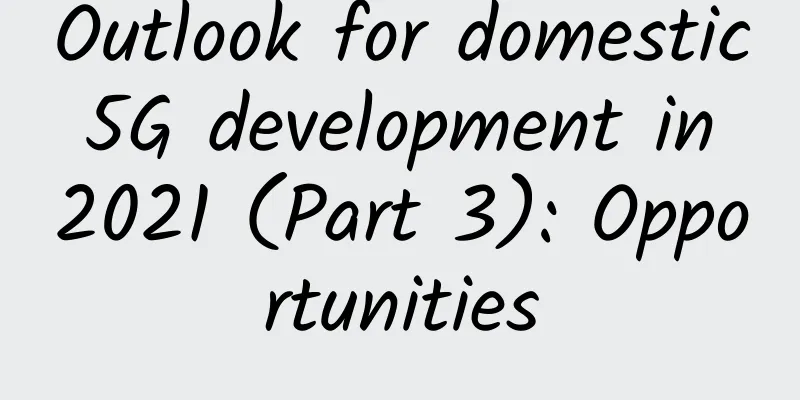 Outlook for domestic 5G development in 2021 (Part 3): Opportunities