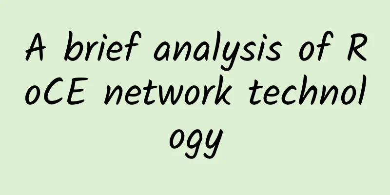 A brief analysis of RoCE network technology