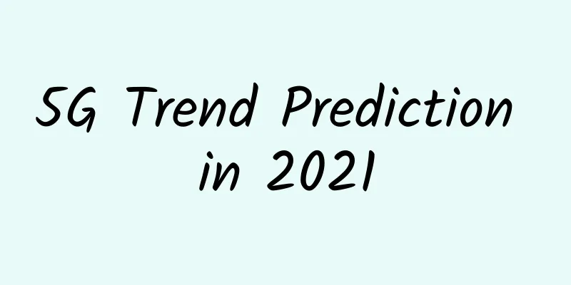 5G Trend Prediction in 2021